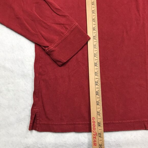 TERRITORY AHEAD Shirt Men M Red Long Sleeve Tee 100% Cotton Base Layer Outdoor - Picture 6 of 9